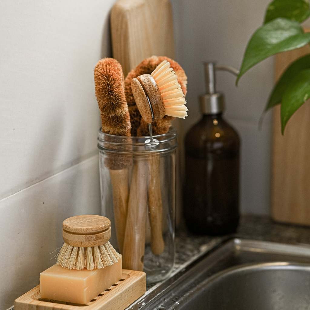 Bamboo Dish Brush Set